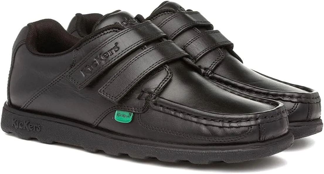 Kickers Fragma Strap Boys Shoes Black