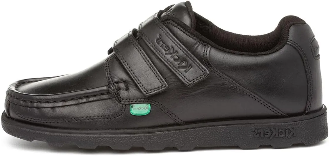 Kickers Fragma Strap Boys Shoes Black