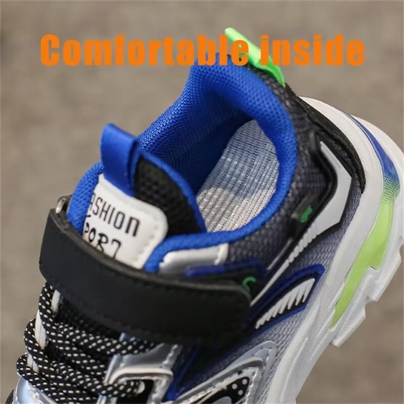 Kid Boys Girls Non Slip Fashion Sport Shoes for Running Walking Cycling Exercise School