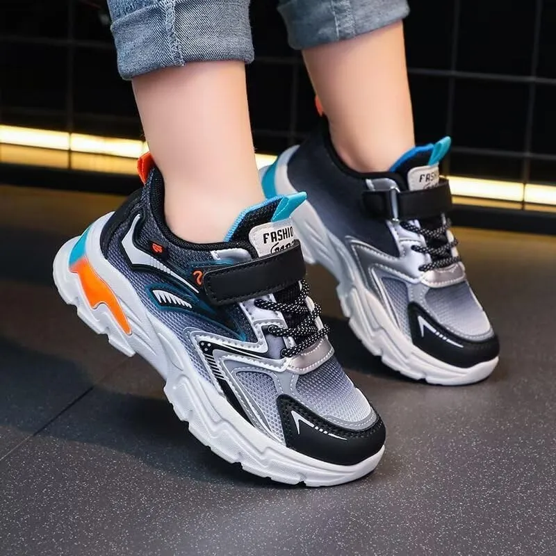 Kid Boys Girls Non Slip Fashion Sport Shoes for Running Walking Cycling Exercise School