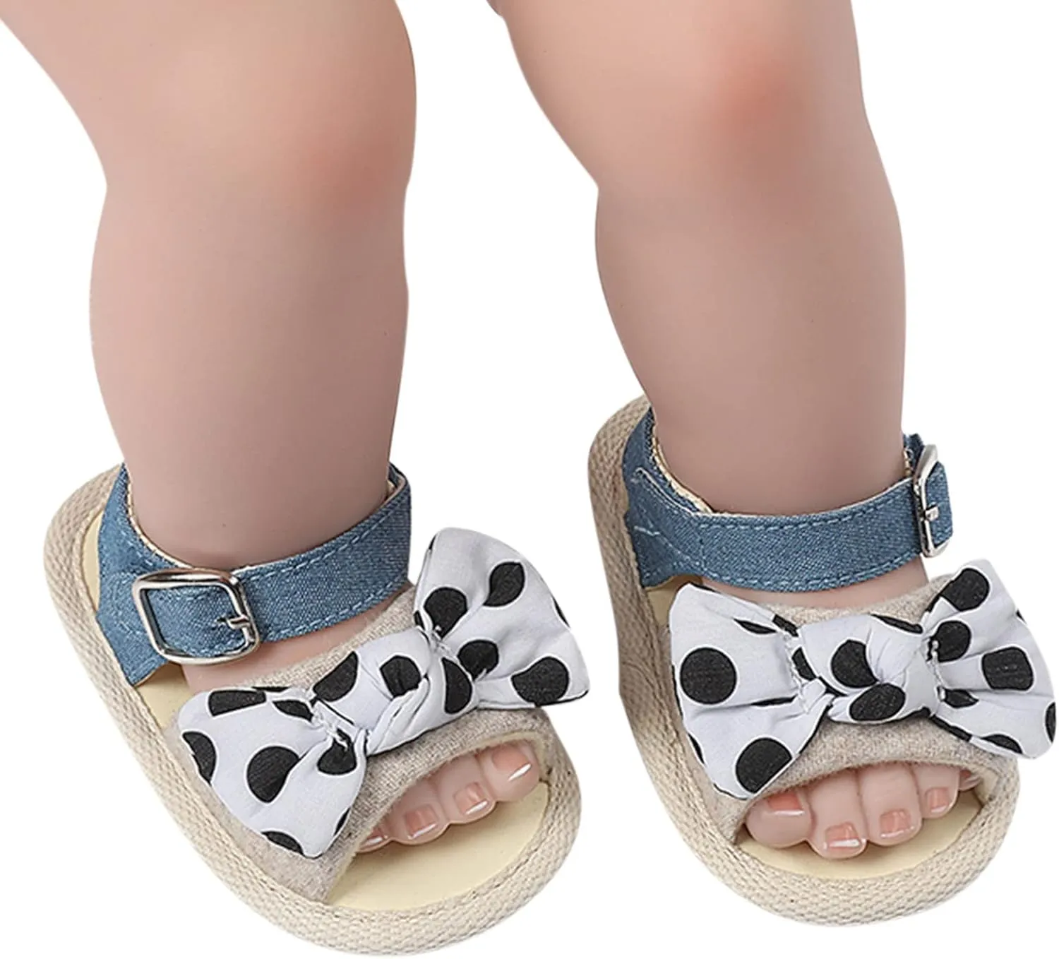 Kid Cute Slipper Infant Girls Open Toe Bowknot Shoes First Walkers Shoes Summer Toddler Baby Boy Christmas