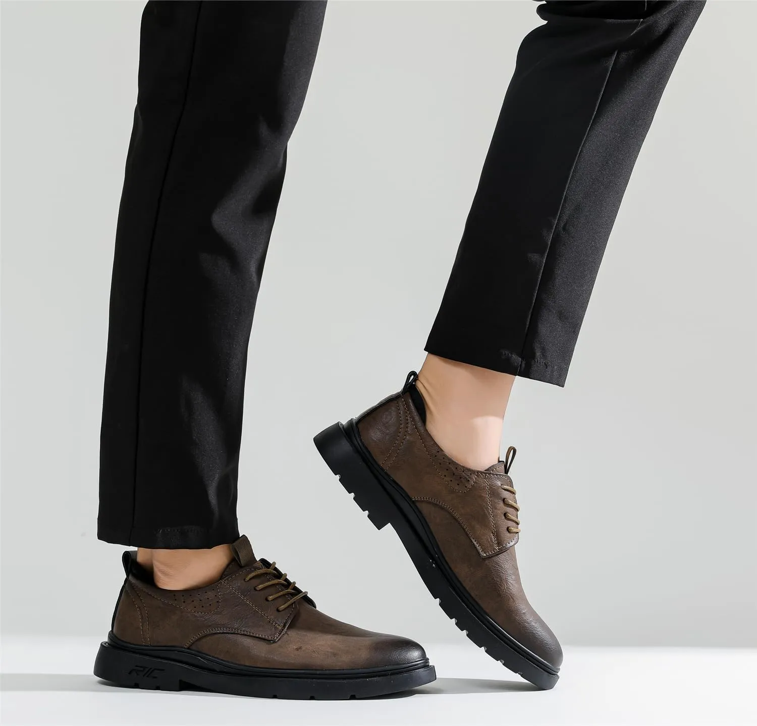 kkdom Mens Dress Shoes Classic Lace up Formal Oxford Business for Men