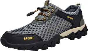 Men Hiking Shoes Outdoor Breathable Sneakers Travel Walking Shoes Casual Jogging Driving Shoes Running Shoes