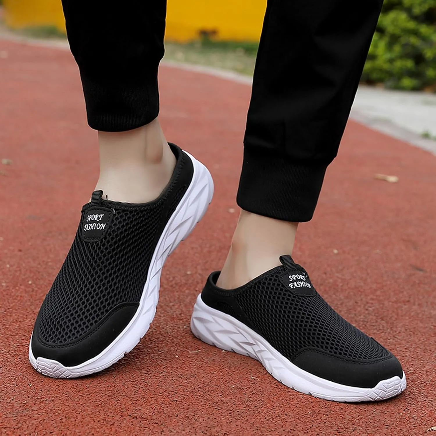Men's Comfortable Canvas Shoes Lightweight Breathable Walking Shoe Gym Tennis Outdoor Non Slip Jogging Sneakers