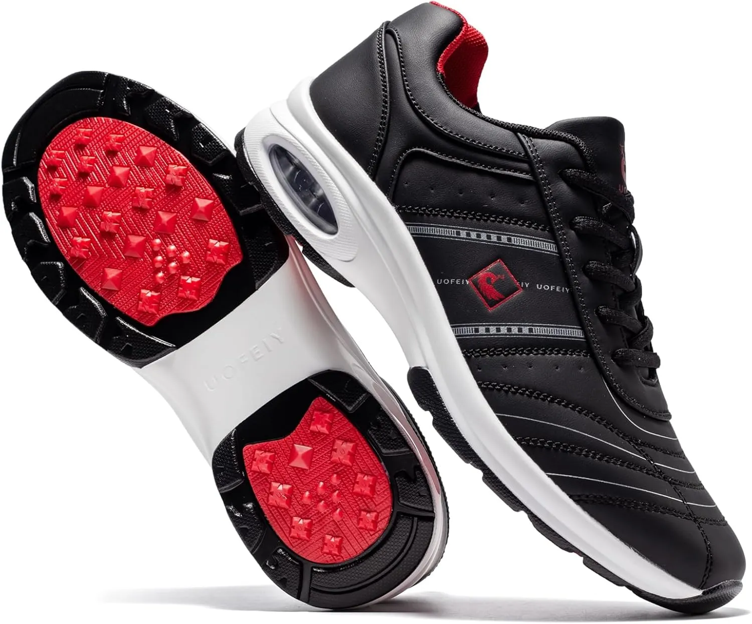 Men's Professional Lace Up Arch Fit Shoes Casual Anti Slip Spikeless Golf Shoes Sport Outdoor Walking Sneakers Footwears