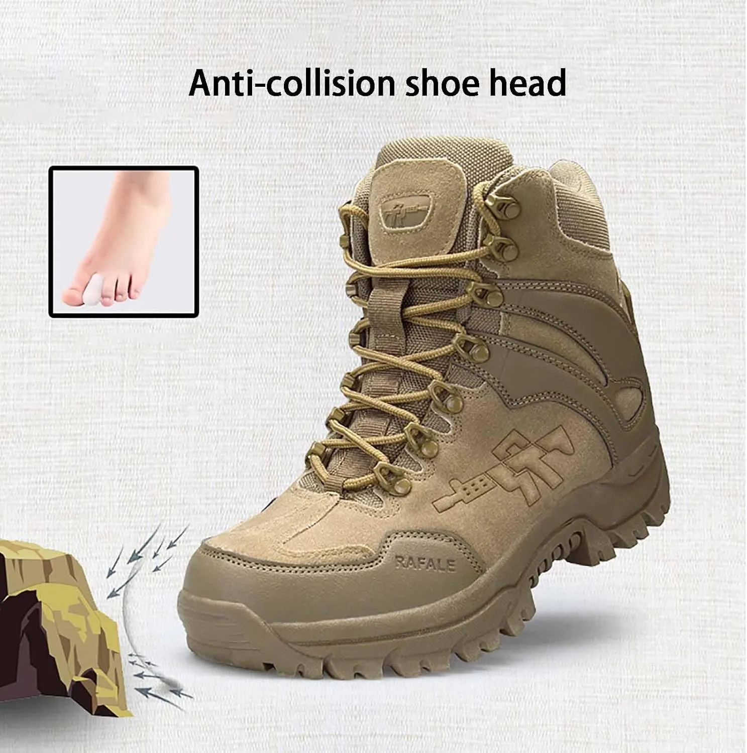 Men's Tactical Army Boots, Lightweight Combat Boots, Jungle Boots, Military Work Boots, Breathable Military Combat Desert Boots, Men's Tactical Work Boots, Men's Waterproof Hiking Boots