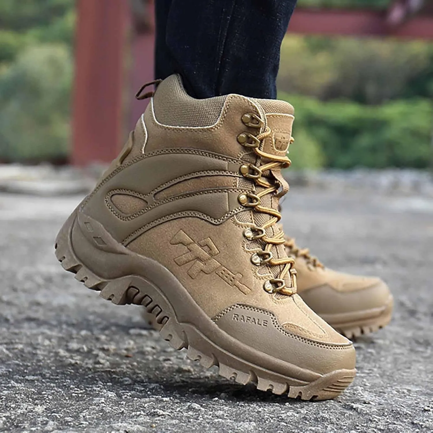 Men's Tactical Army Boots, Lightweight Combat Boots, Jungle Boots, Military Work Boots, Breathable Military Combat Desert Boots, Men's Tactical Work Boots, Men's Waterproof Hiking Boots