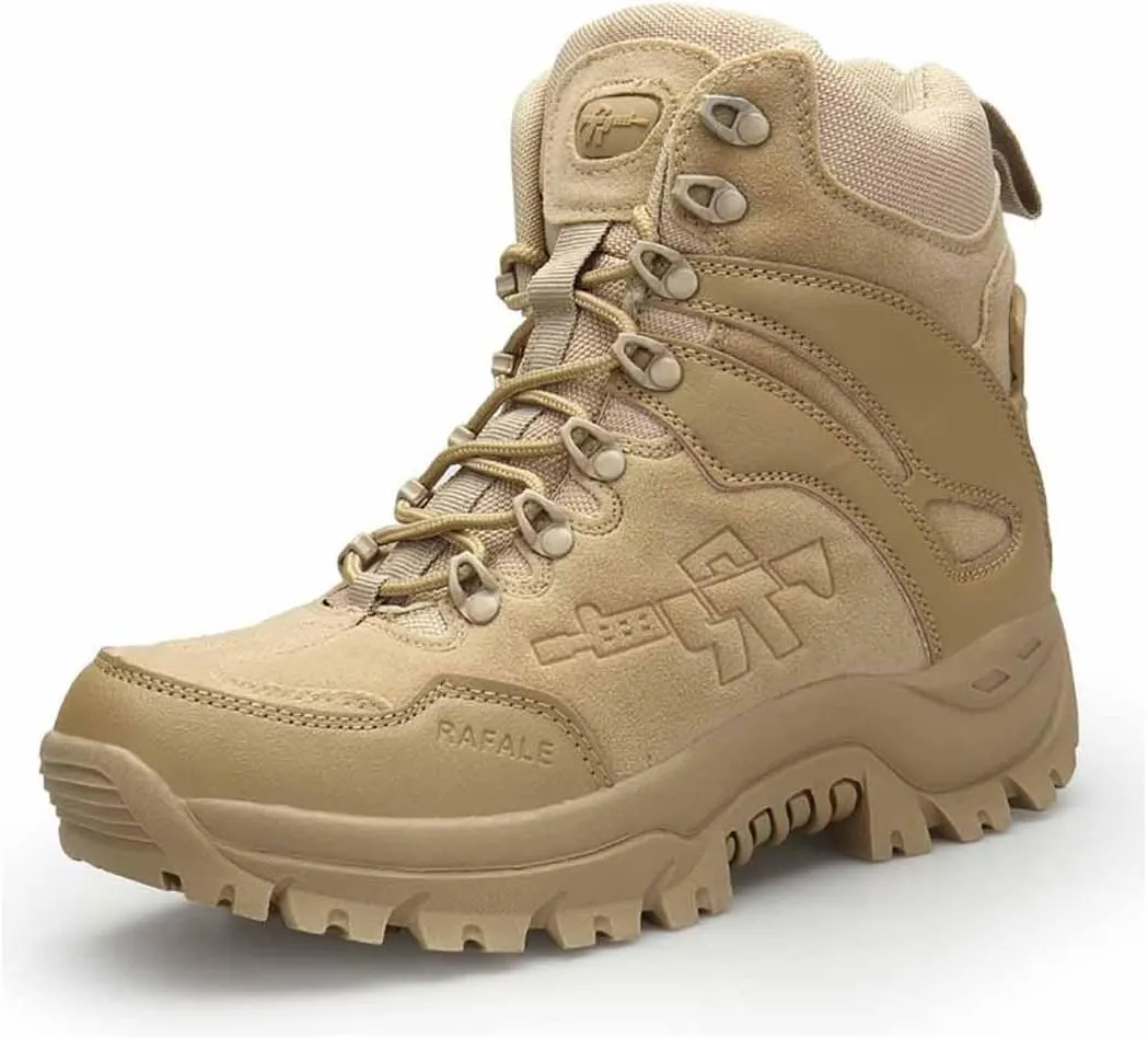 Men's Tactical Army Boots, Lightweight Combat Boots, Jungle Boots, Military Work Boots, Breathable Military Combat Desert Boots, Men's Tactical Work Boots, Men's Waterproof Hiking Boots