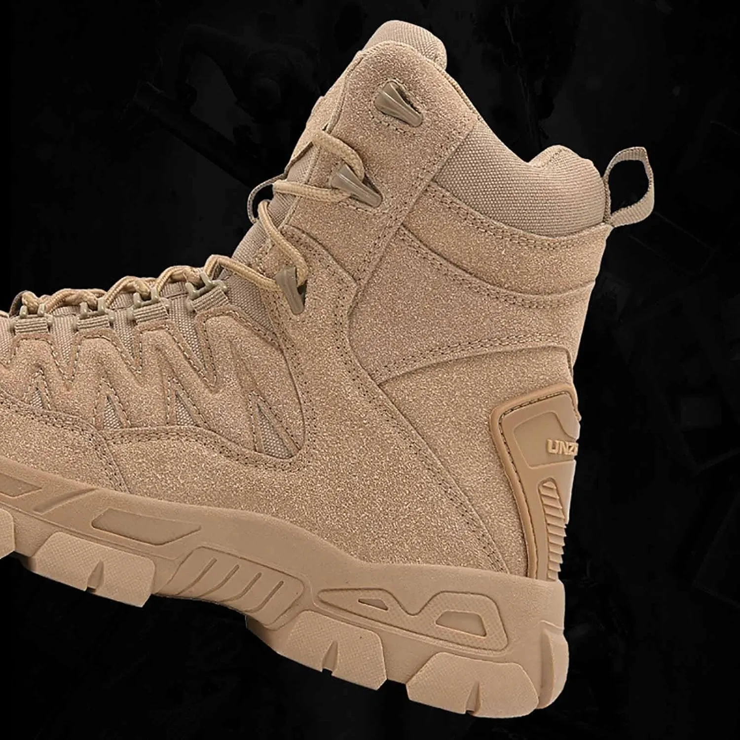 Military Mens Work Boots, Mens Combat Boots, Breathable Police Patrol Boots, Lightweight Work Army Boots, Waterproof Hiking Boots, Outdoor Motorcycle Boots