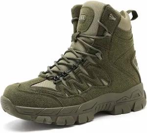 Military Mens Work Boots, Mens Combat Boots, Breathable Police Patrol Boots, Lightweight Work Army Boots, Waterproof Hiking Boots, Outdoor Motorcycle Boots