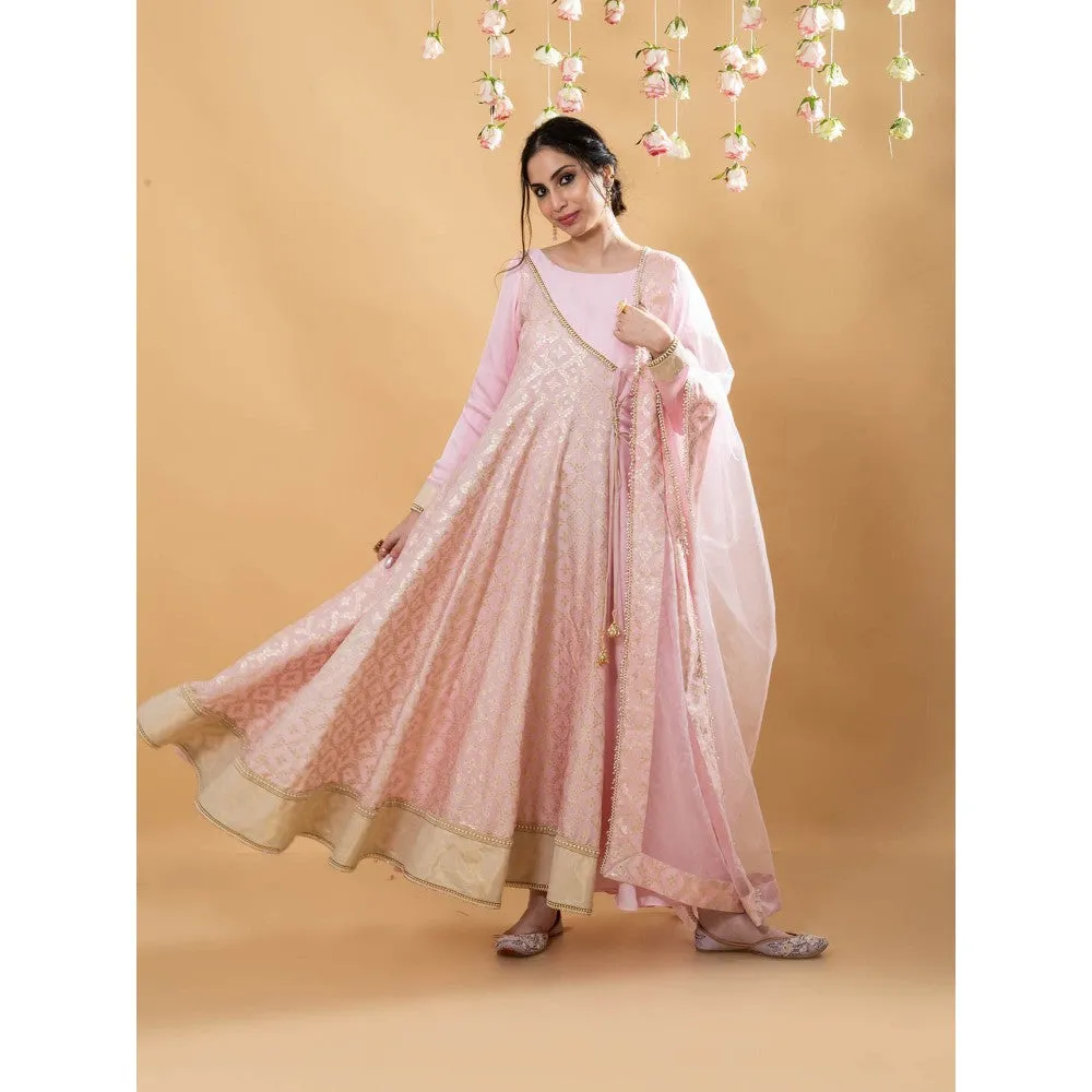 MONK & MEI Satya Anarkali Blush Pink (Set of 2)