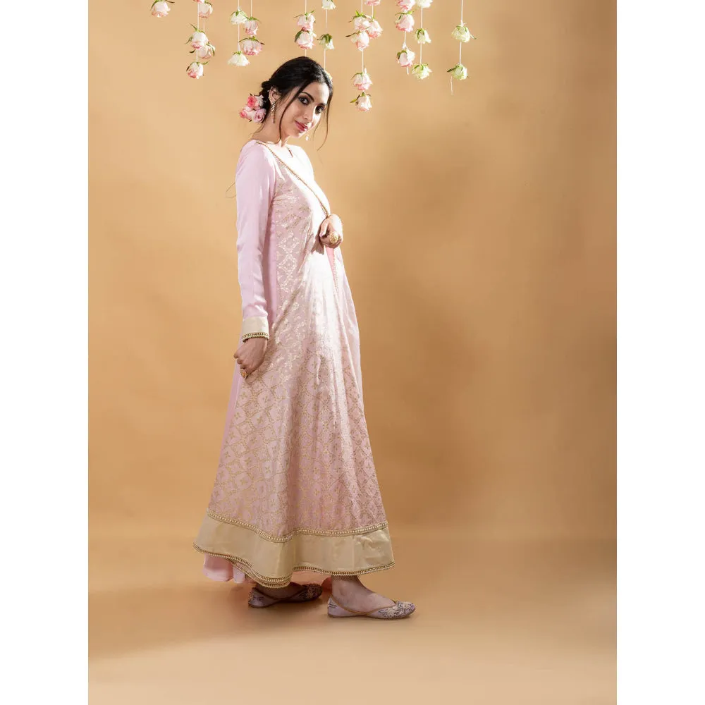 MONK & MEI Satya Anarkali Blush Pink (Set of 2)