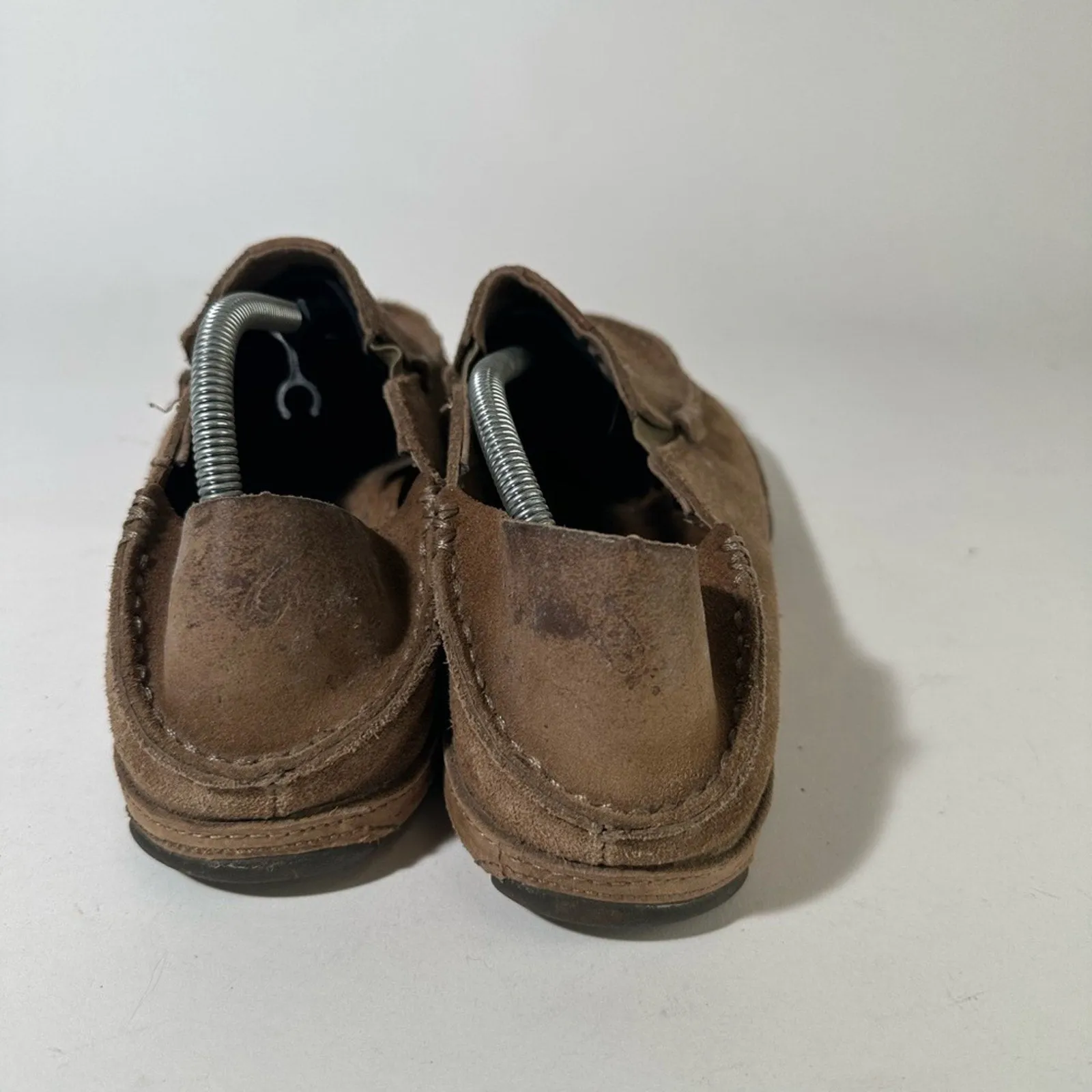 OLUKAI Moloa Men's Leather Slip On Shoes,