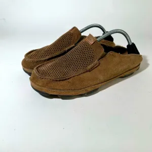 OLUKAI Moloa Men's Leather Slip On Shoes,