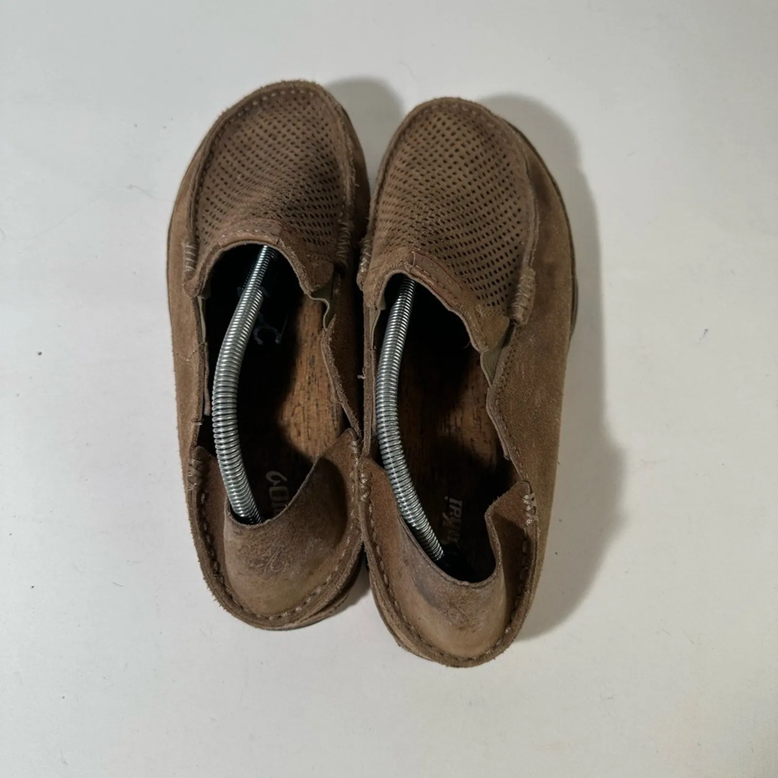 OLUKAI Moloa Men's Leather Slip On Shoes,