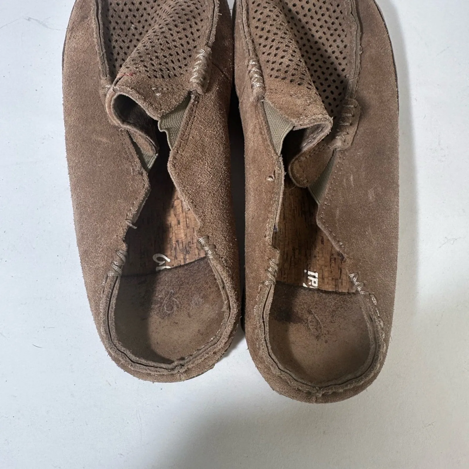 OLUKAI Moloa Men's Leather Slip On Shoes,