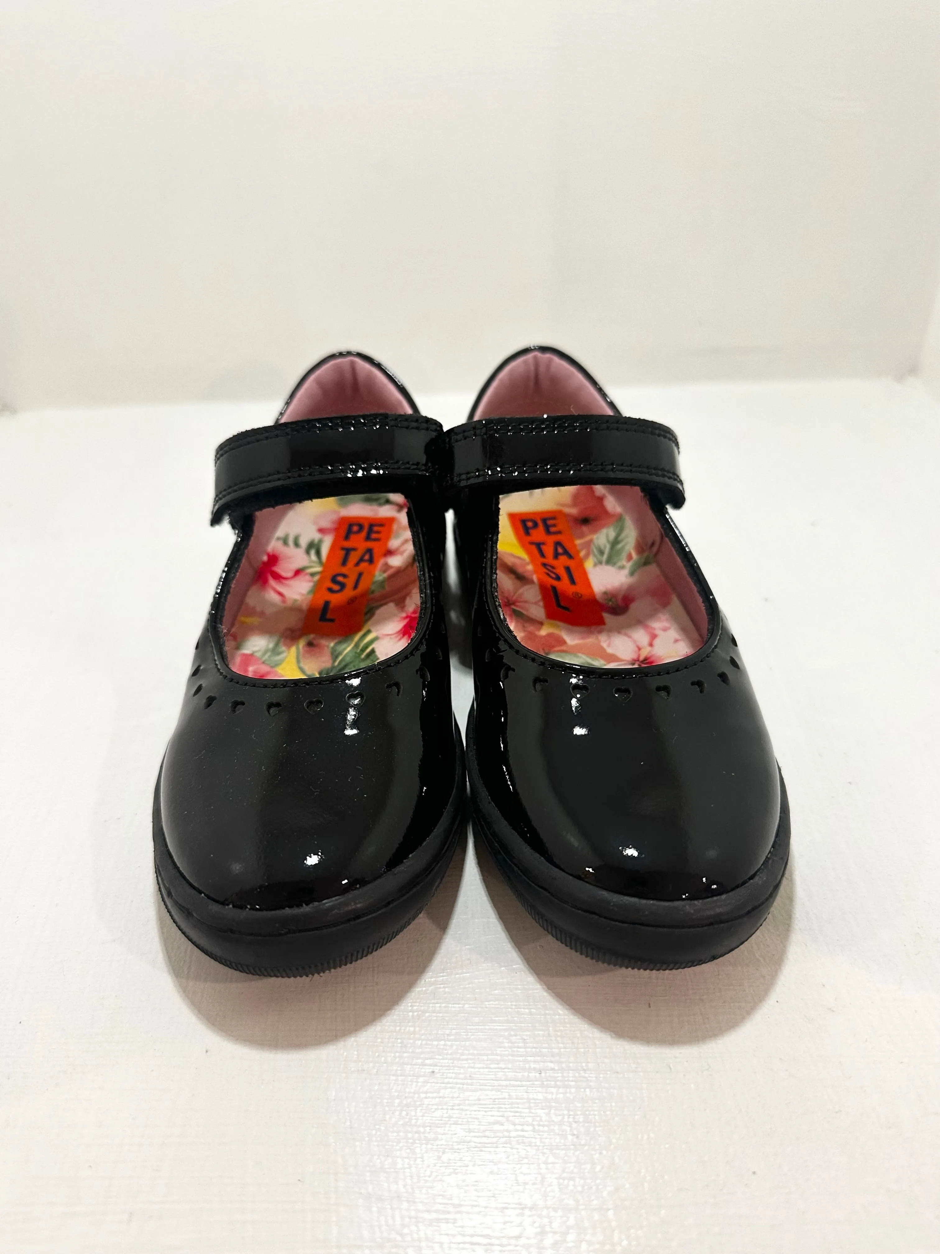 Petasil School Shoes | Gisele | Black Patent