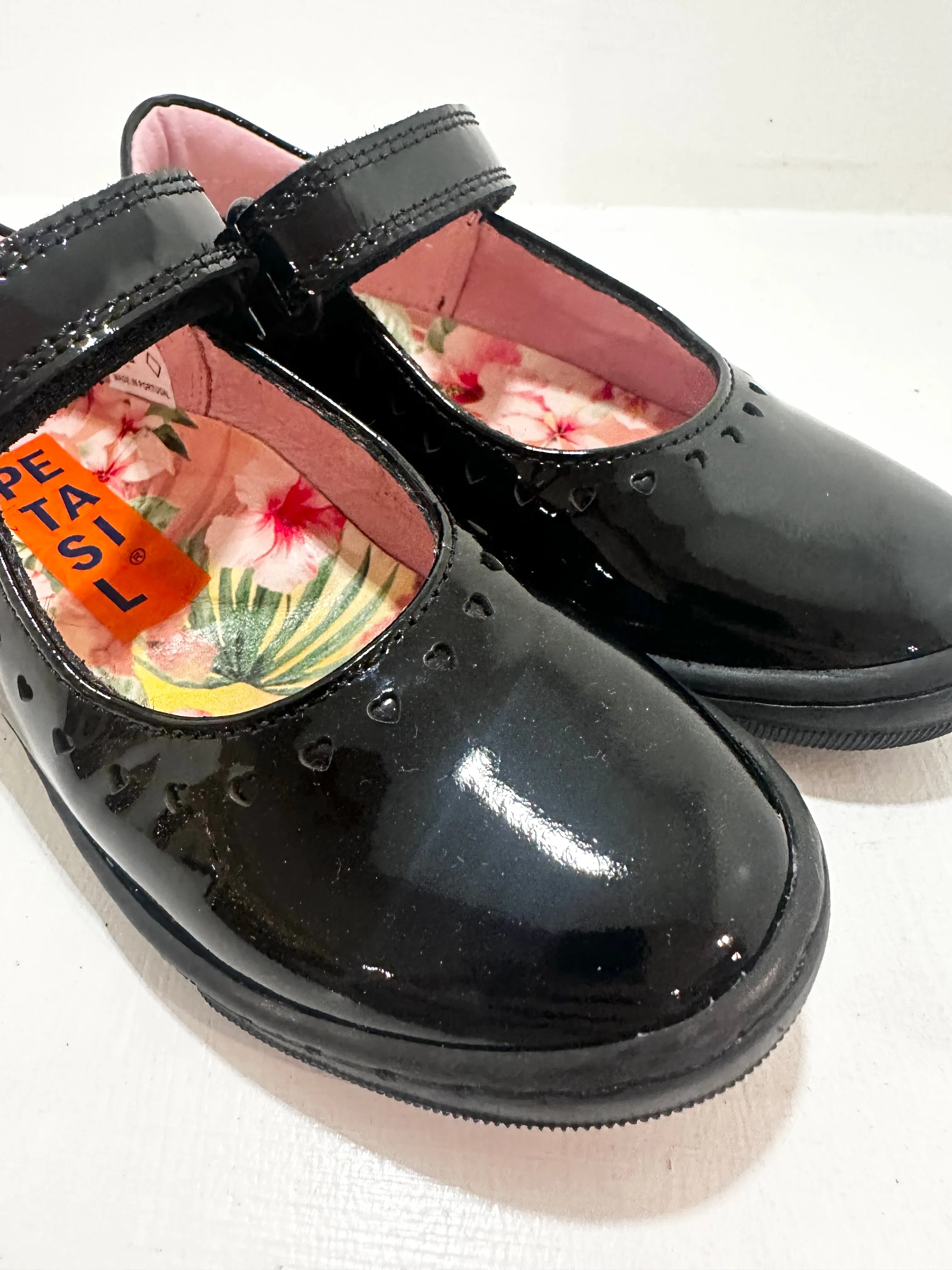 Petasil School Shoes | Gisele | Black Patent