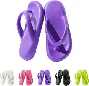 Pillow Slippers for Women Casual Orthotic Flip Flops Summer Platform Recovery Walking Slides with Arch Supprot Beach