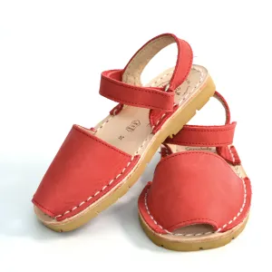 Red Nubuck Hook and Loop