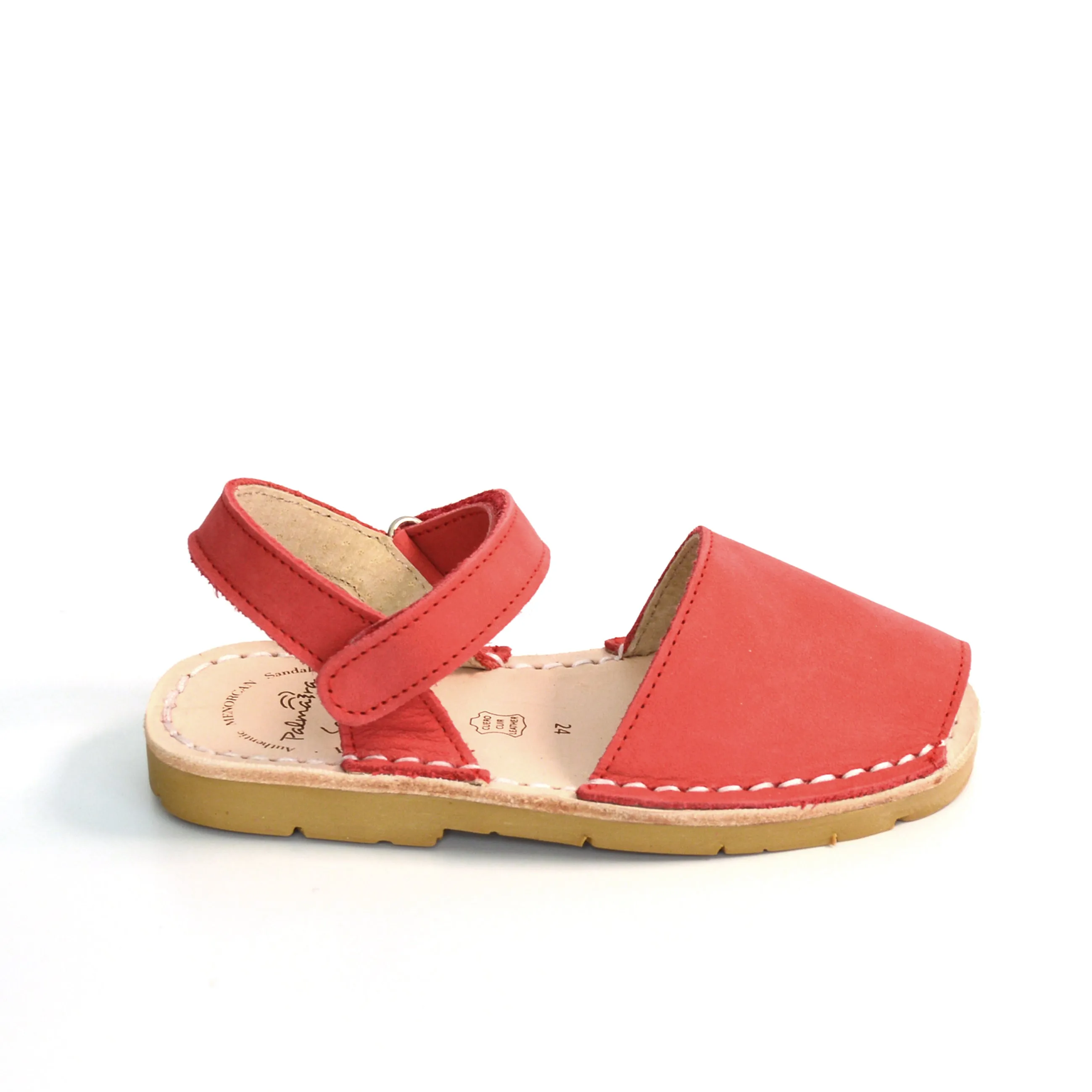 Red Nubuck Hook and Loop