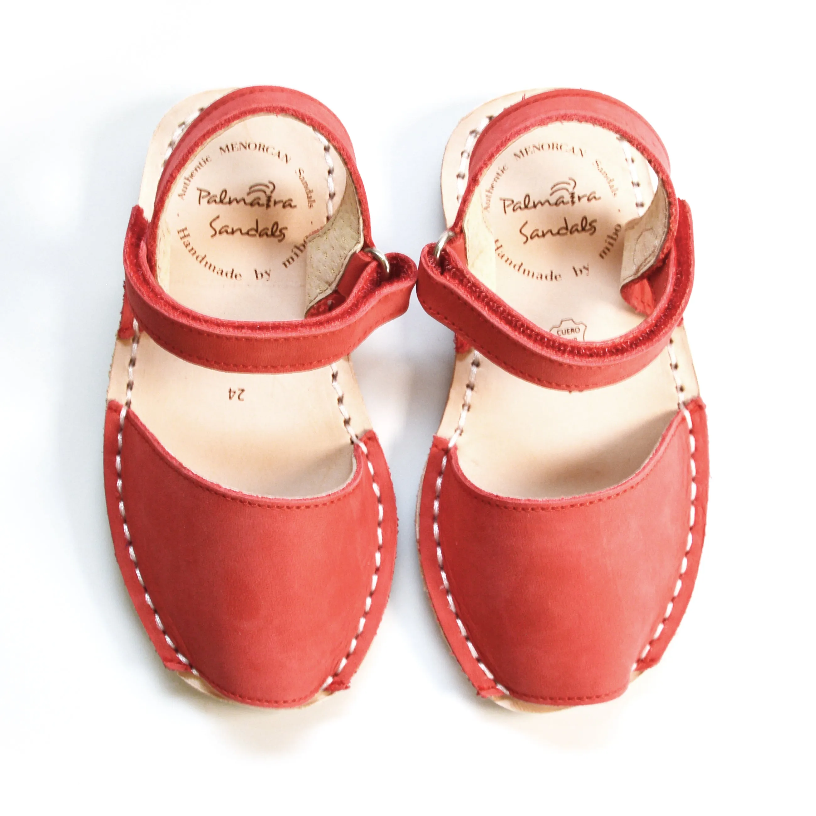 Red Nubuck Hook and Loop
