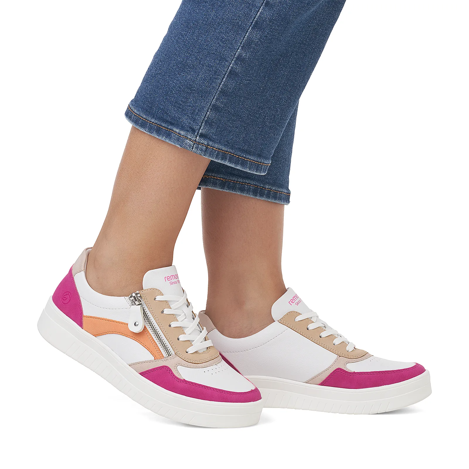 Remonte Kendra D0J01 Sneaker (Women) - Magenta/Weiss/Rose/Tan
