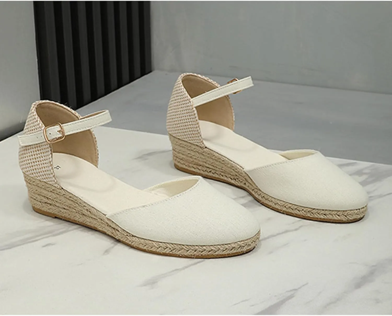Sandals for Women Wedge Shoes: Summer Womens Platform Flip Flops Comfortable Casual Dressy Orthopedic with Arch Support Thong Fashion Orthotic Slides Open Toe Slip on Wedges Sandal Shoes