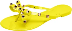 Slip On Indoor Outdoor For Summer Women Flip Flops Thong Sandals With Bow Summer Bowtie Flat Beach Rain Shoes