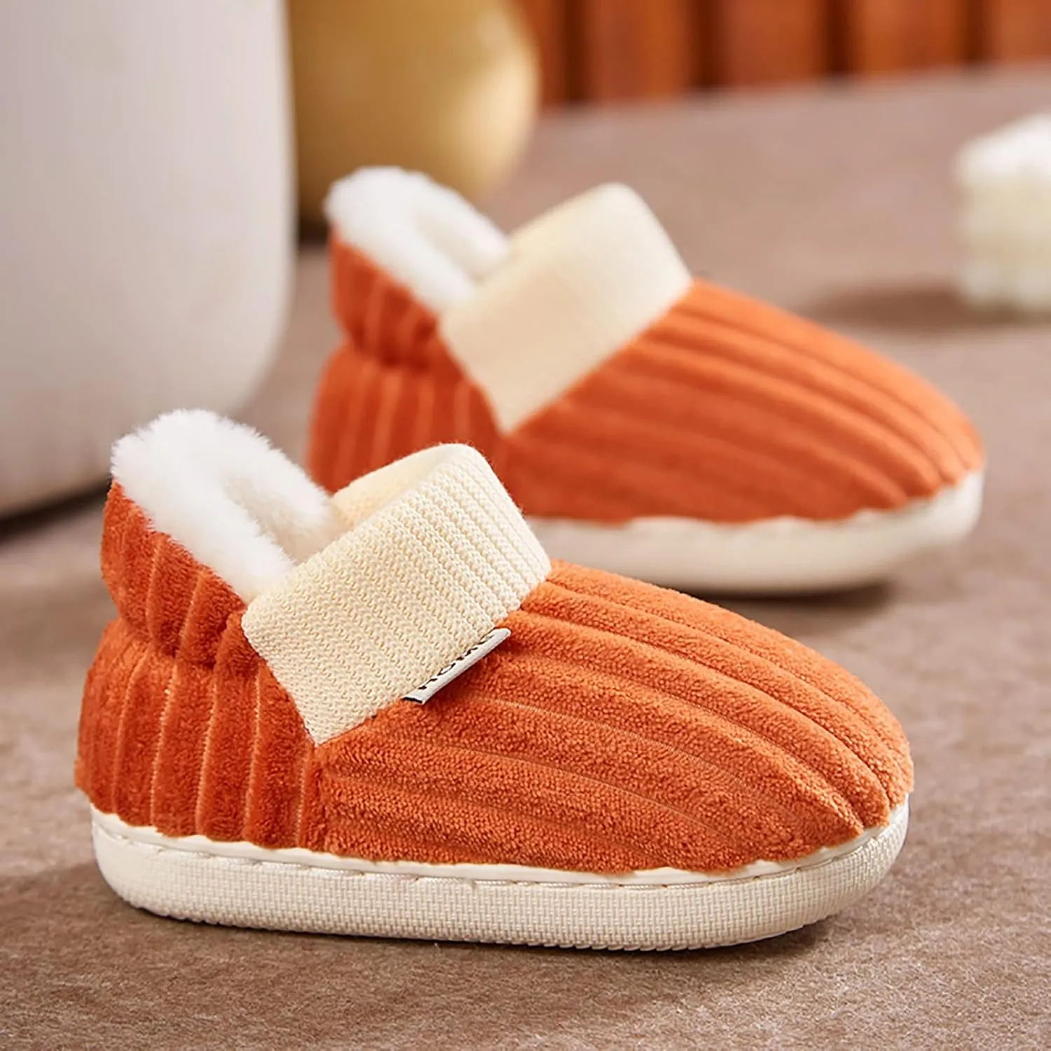 Slippers for Lids Kids Home Slippers Girls Boys Slippers Cotton Comfy House Little Girls Slippers Leopard