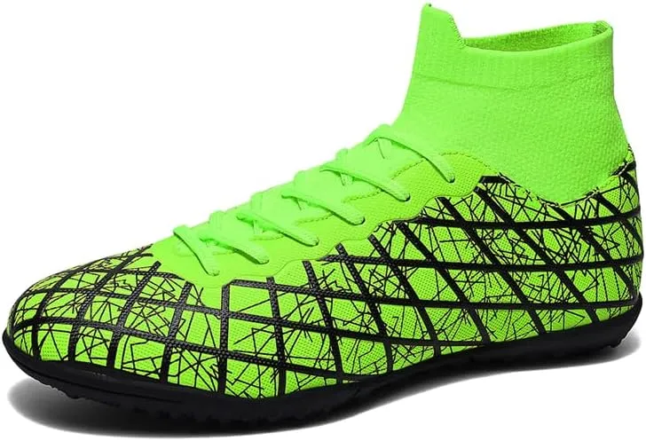 Soccer Shoes with Excellent Traction, Grip, and Comfort - Durable, Lightweight & Breathable - Unisex Soccer Cleats for Boys & Girls