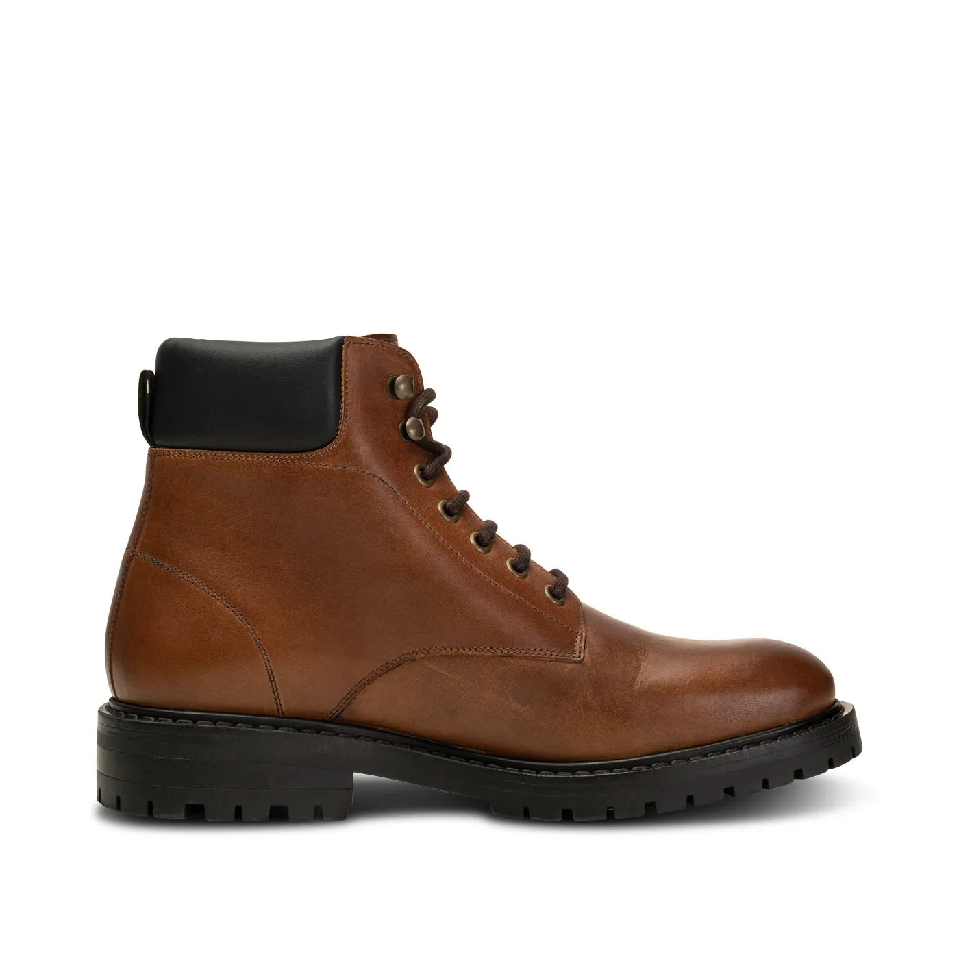 Stellan Lace Up Boot Leather - TAN