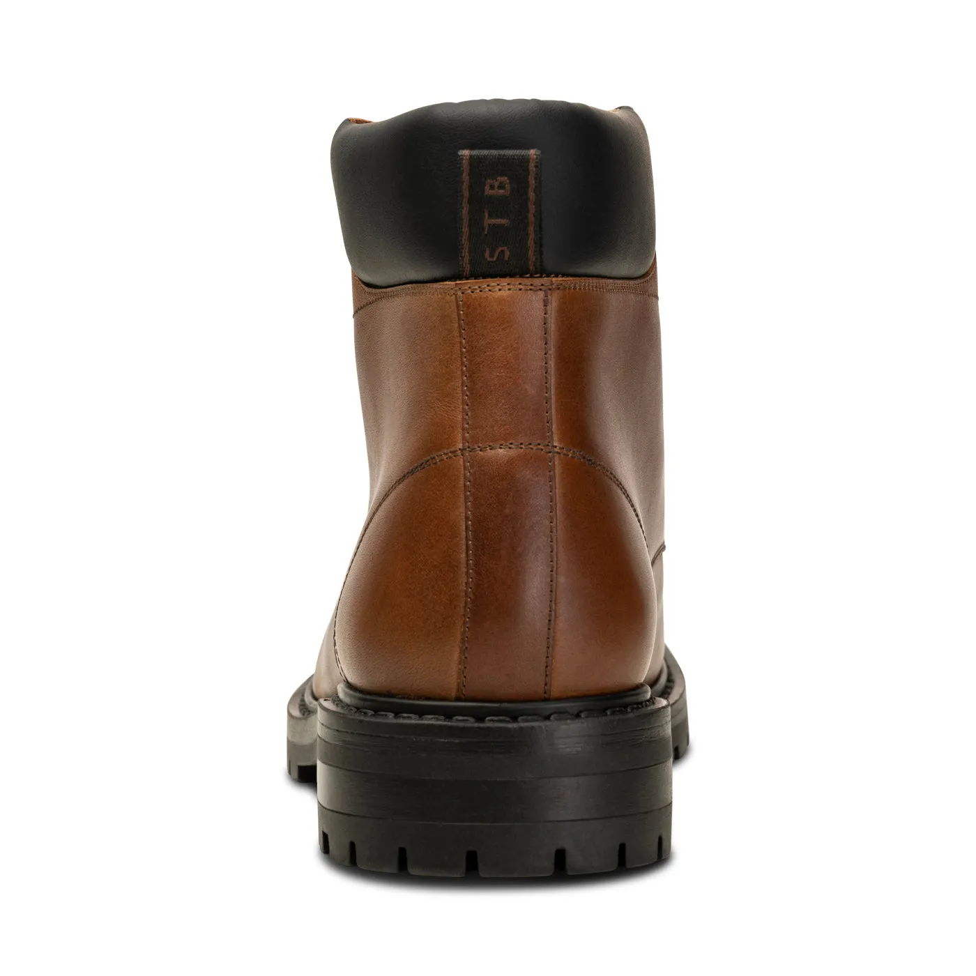 Stellan Lace Up Boot Leather - TAN