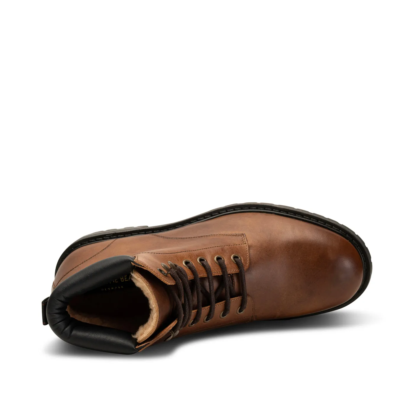 Stellan Lace Up Boot Leather - TAN