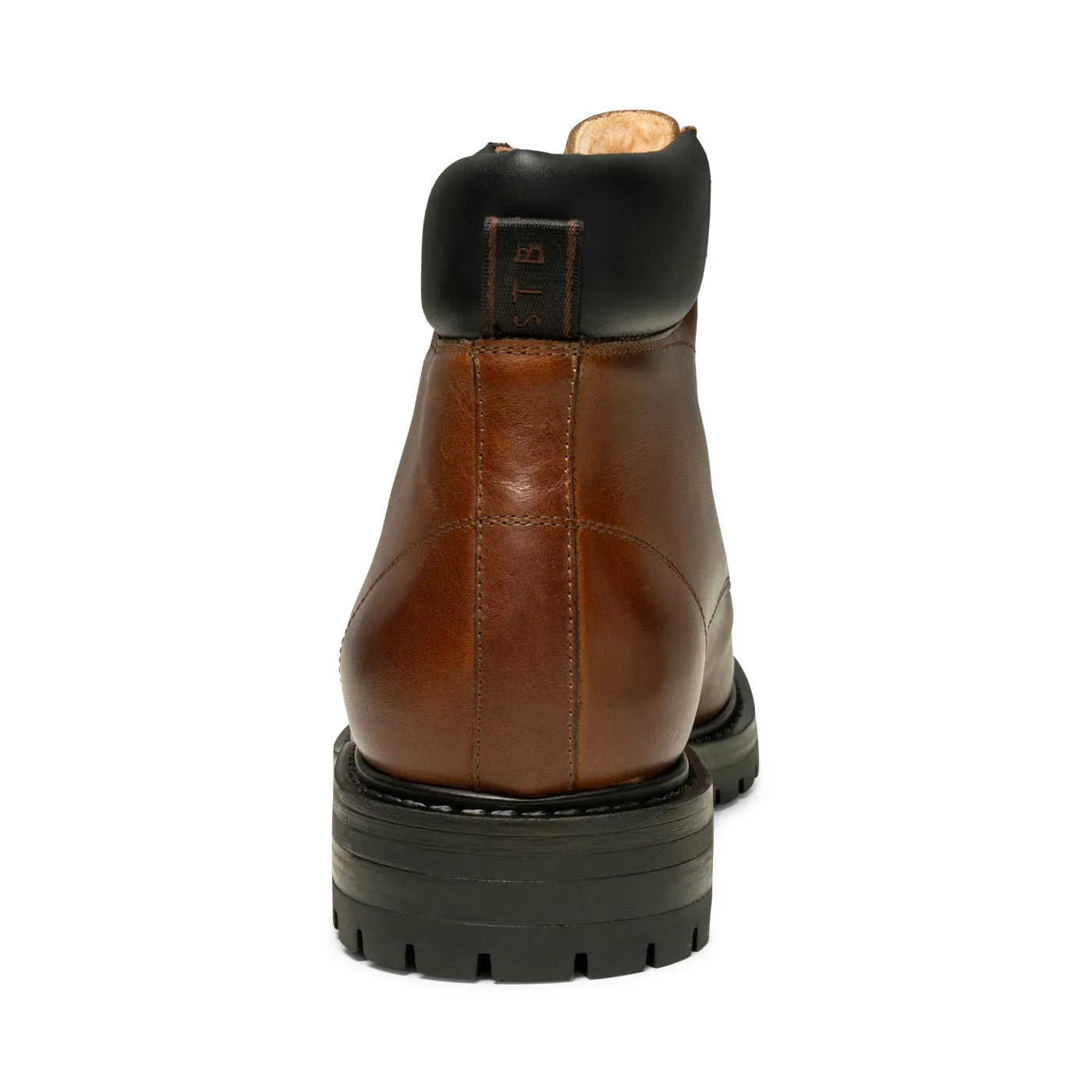 Stellan Lace Up Boot Leather - TAN