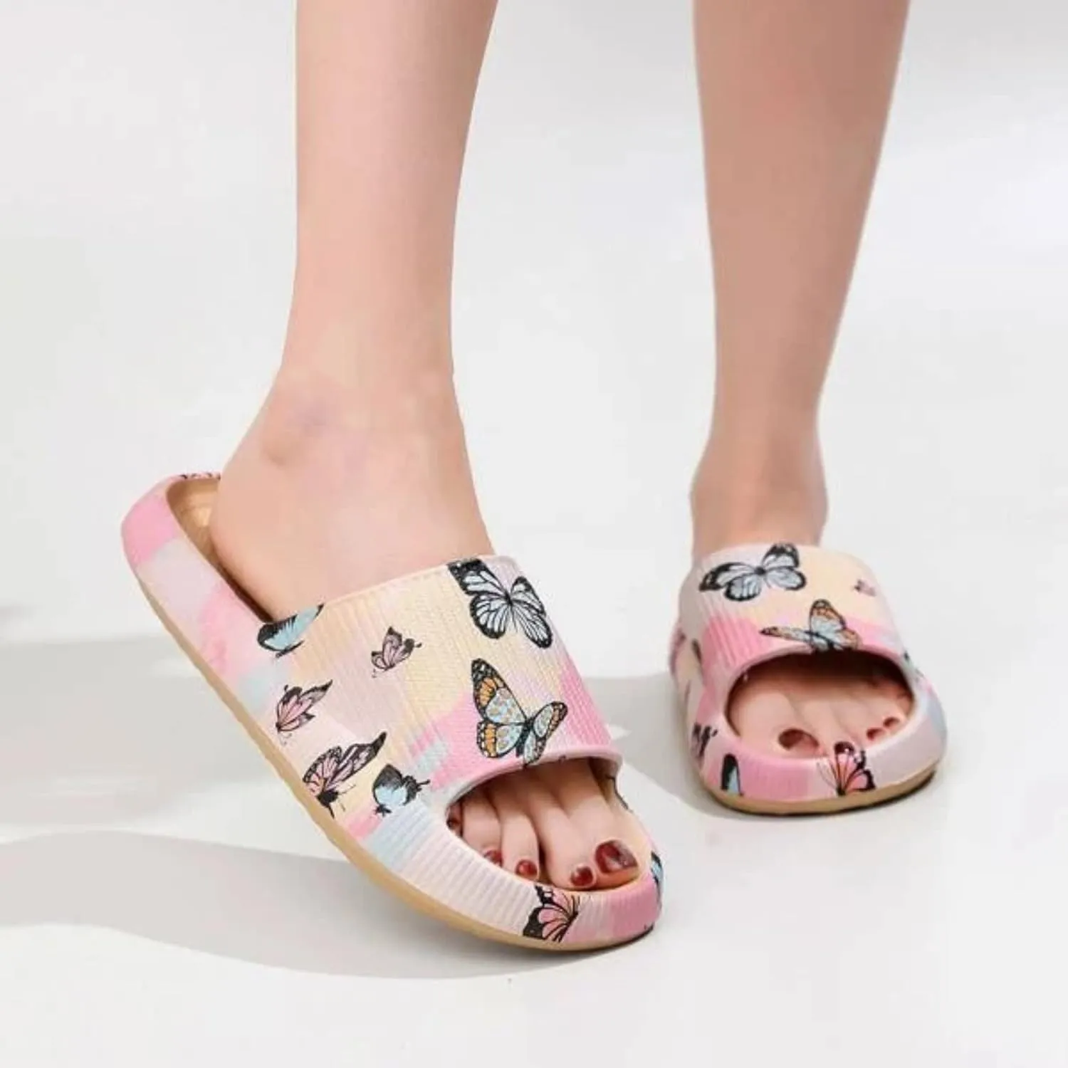 Summer Slides Sandals for Women Shower Slippers Bathroom Sandals Breathable Slides Sandals Women's Slides