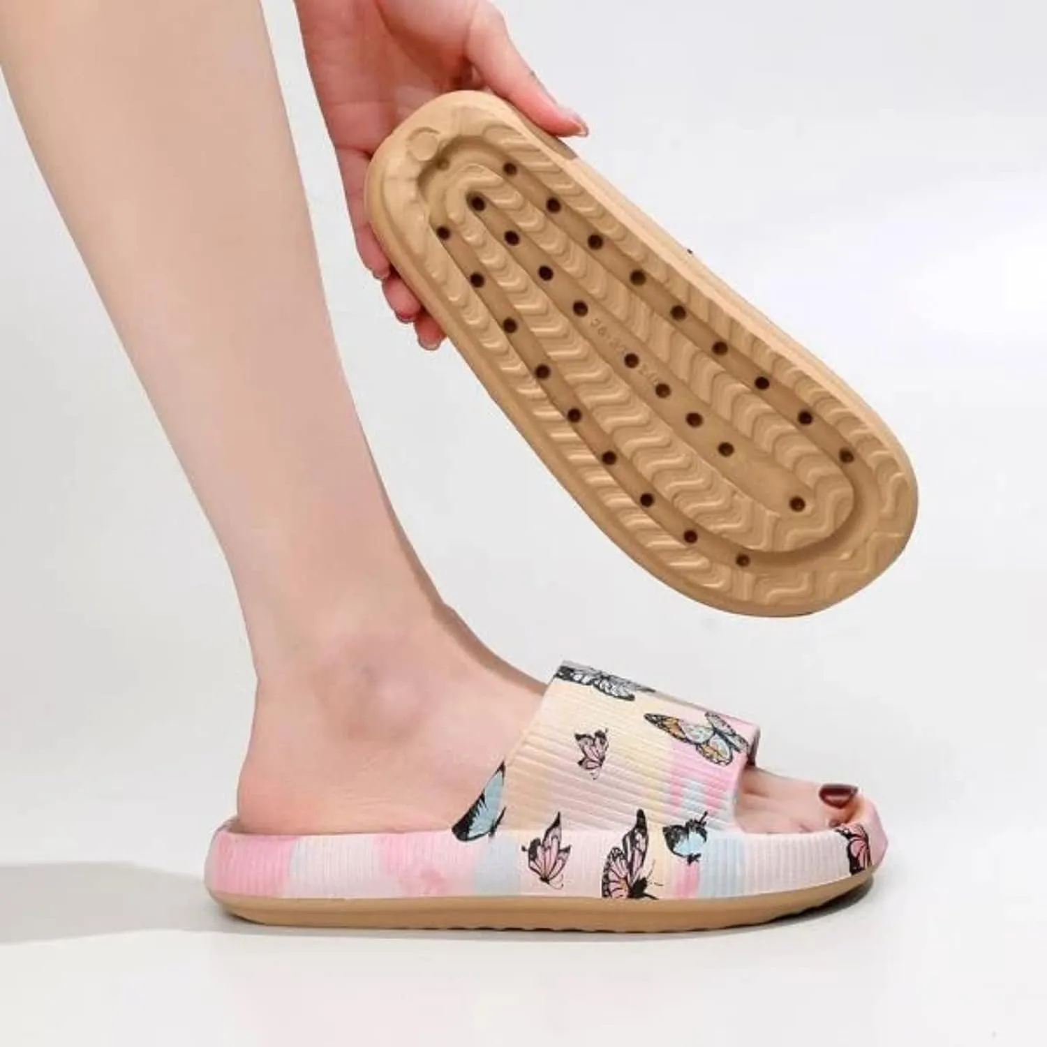 Summer Slides Sandals for Women Shower Slippers Bathroom Sandals Breathable Slides Sandals Women's Slides