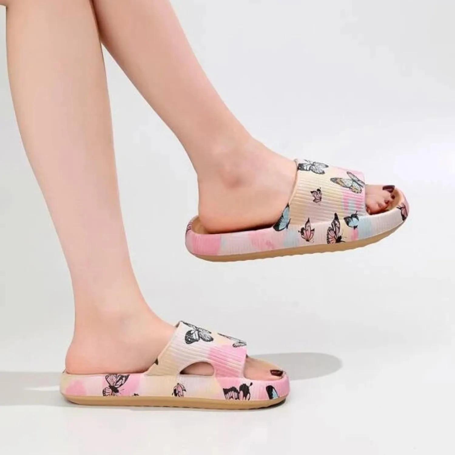 Summer Slides Sandals for Women Shower Slippers Bathroom Sandals Breathable Slides Sandals Women's Slides