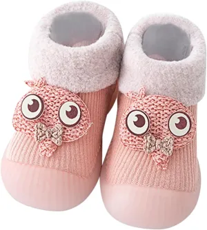 Toddler 10 Tennis Shoes Girls Solid Girls Socks Stocking Warm Baby Boys Soft Toddler Canvas Slip on Shoes Boys