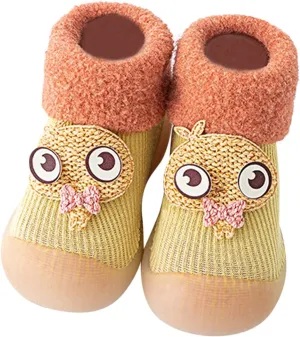 Toddler 10 Tennis Shoes Girls Solid Girls Socks Stocking Warm Baby Boys Soft Toddler Canvas Slip on Shoes Boys