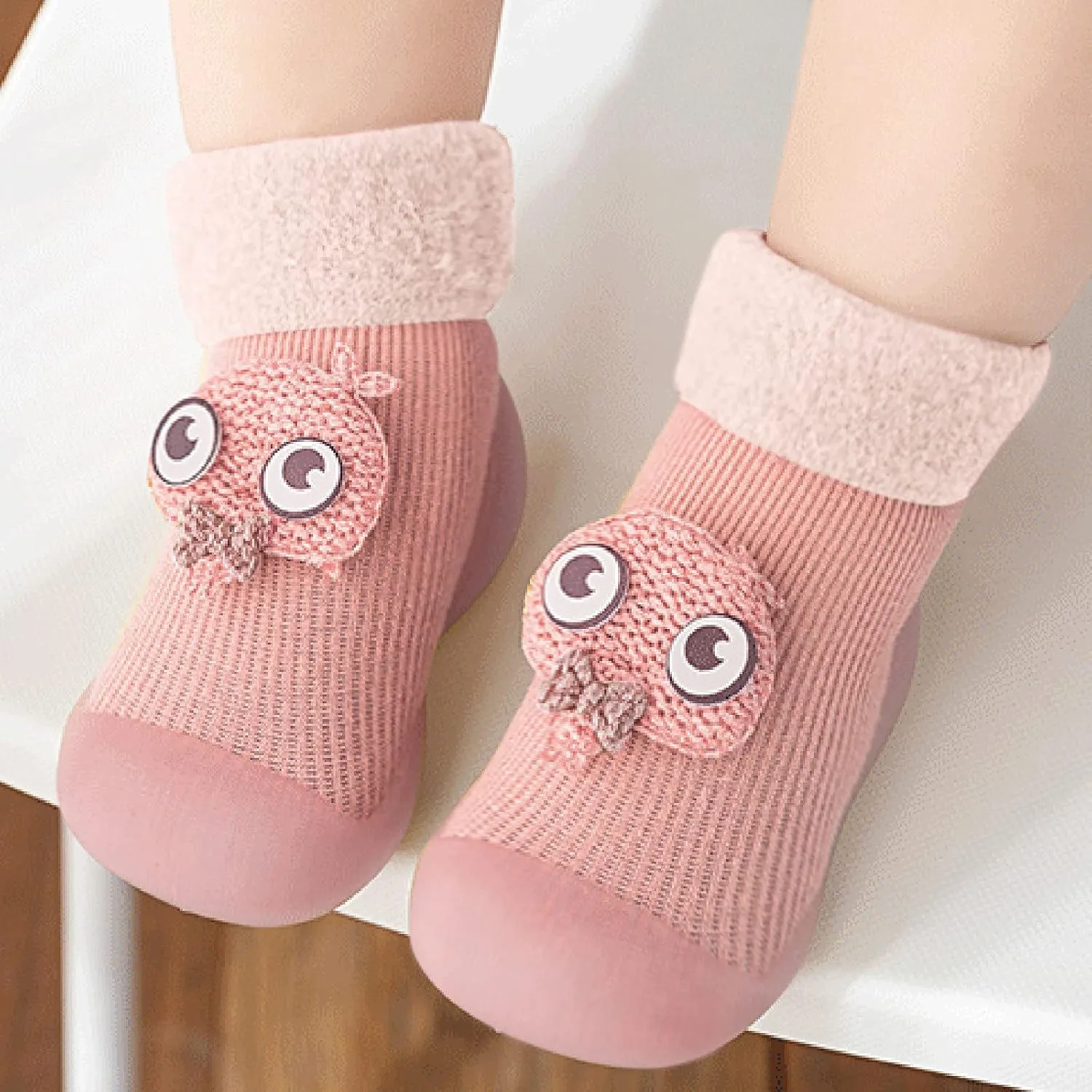 Toddler 10 Tennis Shoes Girls Solid Girls Socks Stocking Warm Baby Boys Soft Toddler Canvas Slip on Shoes Boys