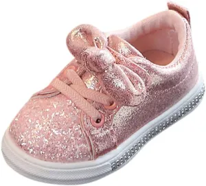 Toddler Shoes for Boys Sequins Boys Shoes Run Baby Girls Children Crystal Bling Sport Tennis Shoes Toddler 8