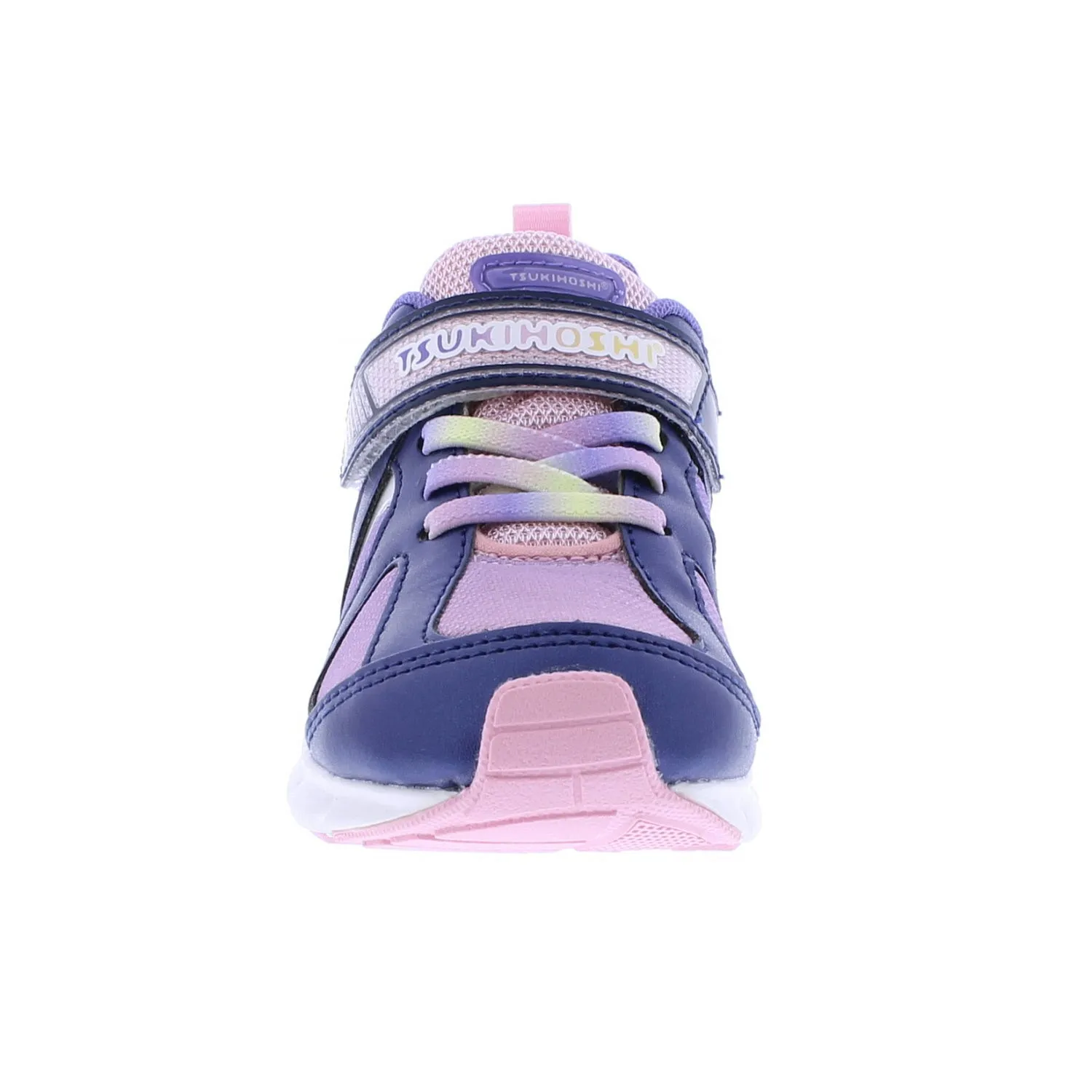 Tsukihoshi Rainbow | Navy/Pink Kids Sneakers