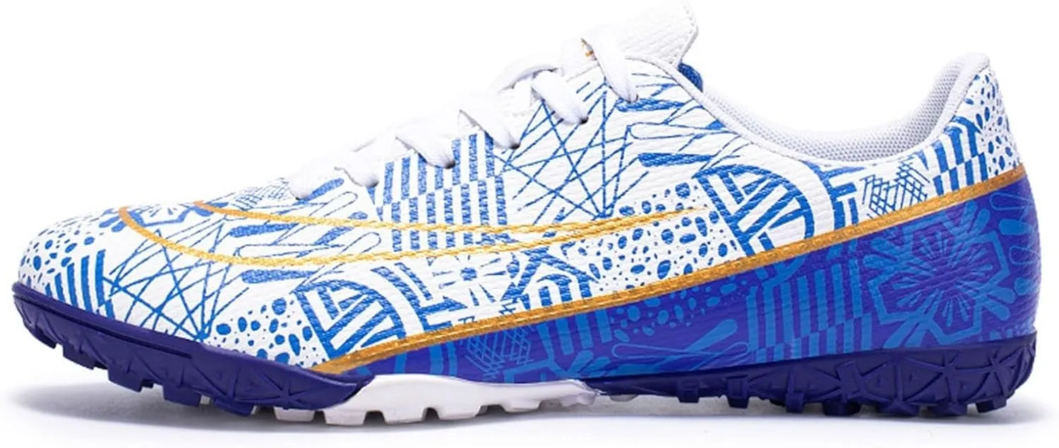 Unisex-Adult Football Cleats Wide Fit Competition, Soccer Cleats Athletic High Top Turf Training Professional Lightweight Ground Shoes