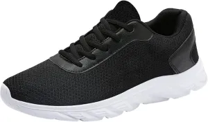 Wide Walking Shoes for Men Lightweight Breathable Slip on Running Shoe Comfortable & Light-Weight Stretch Shoes