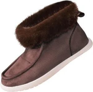 Winter White Boots for Women Size 12 Warm Boots for Men Waterproof Ankle Winter Boots for Women Black Fluffy Boots Womens Winter Boots White of Today