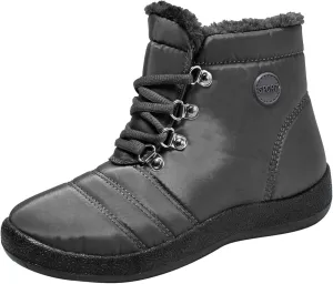 Women Winter Boots Wide Calf White and Black Winter Boots for Women Snow Boots Women Slip On Winter Boots for Women Womens Winter Booties Prime of Day Deals