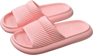 Women's Cloud Slides Shower Shoes with Drainage Holes Beach Non Slip Sandals Cloud Slippers for Women