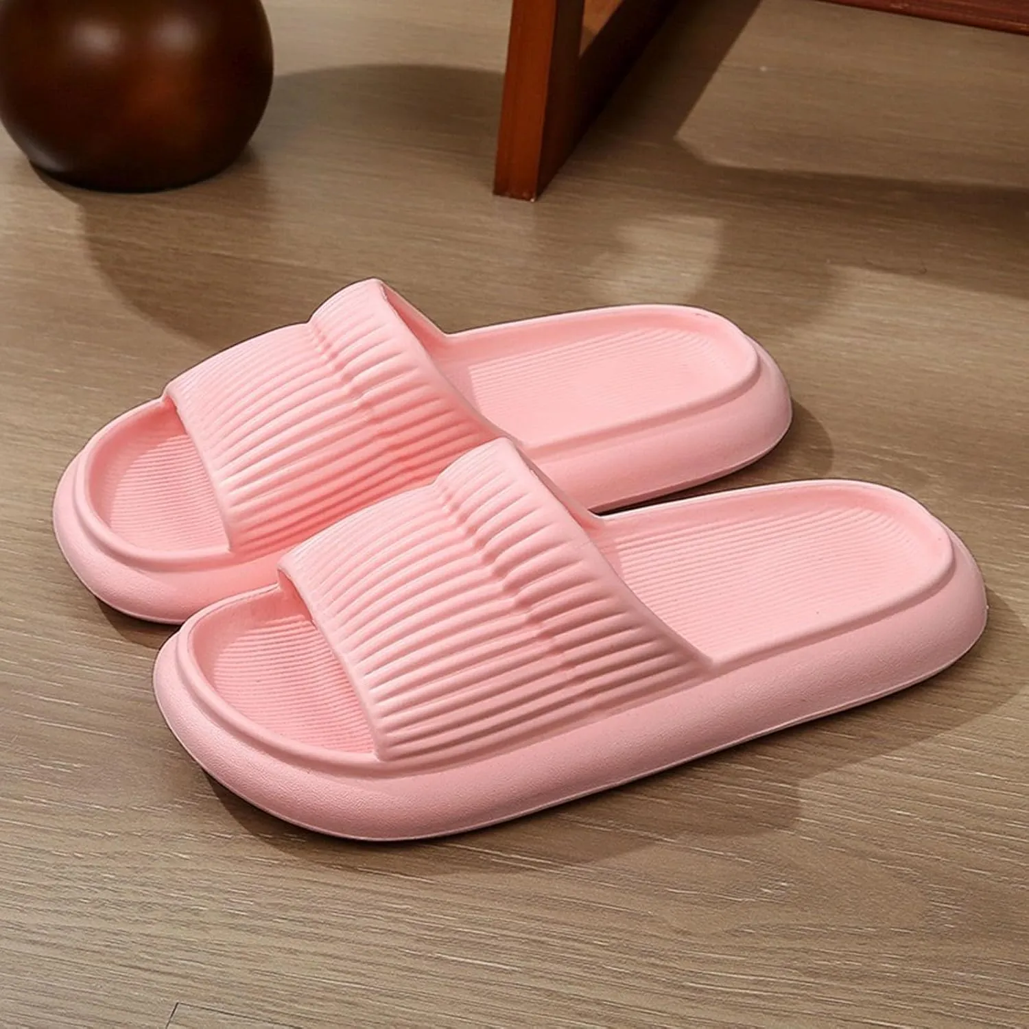 Women's Cloud Slides Shower Shoes with Drainage Holes Beach Non Slip Sandals Cloud Slippers for Women