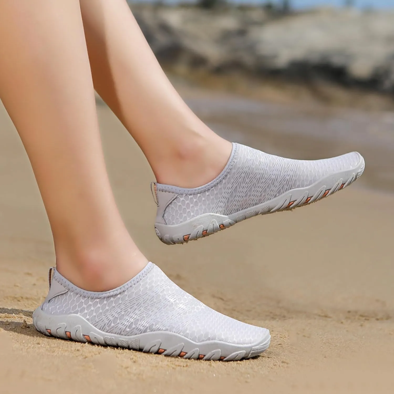 Womens Comfortable Non Slip Wading Shoes Quick Drying Socks Water Shoe Grounded Barefoot Footwear Kayak Shoes